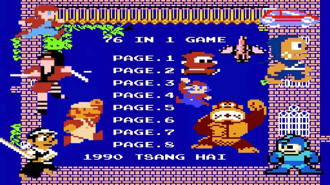 NES 76 in 1 Gameplay : Ultimate Retro Gaming Experience