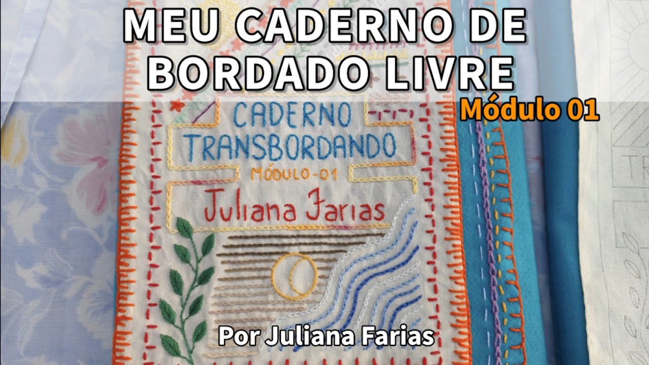 CADERNO PARA BORDAR À MÃO