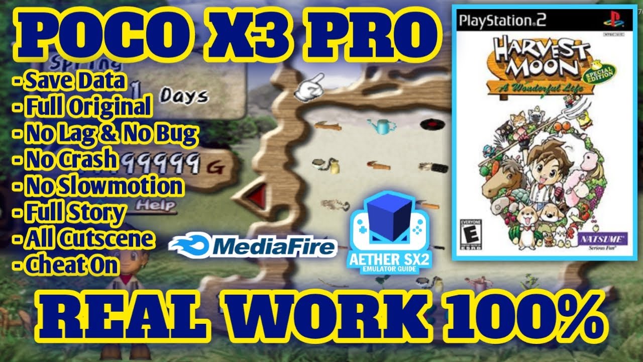 CARA DOWNLOAD GAME HARVEST MOON A WONDERFUL LIFE SPECIAL EDITION BAHASA INDONESIA AETHERSX2 OFFLINE
