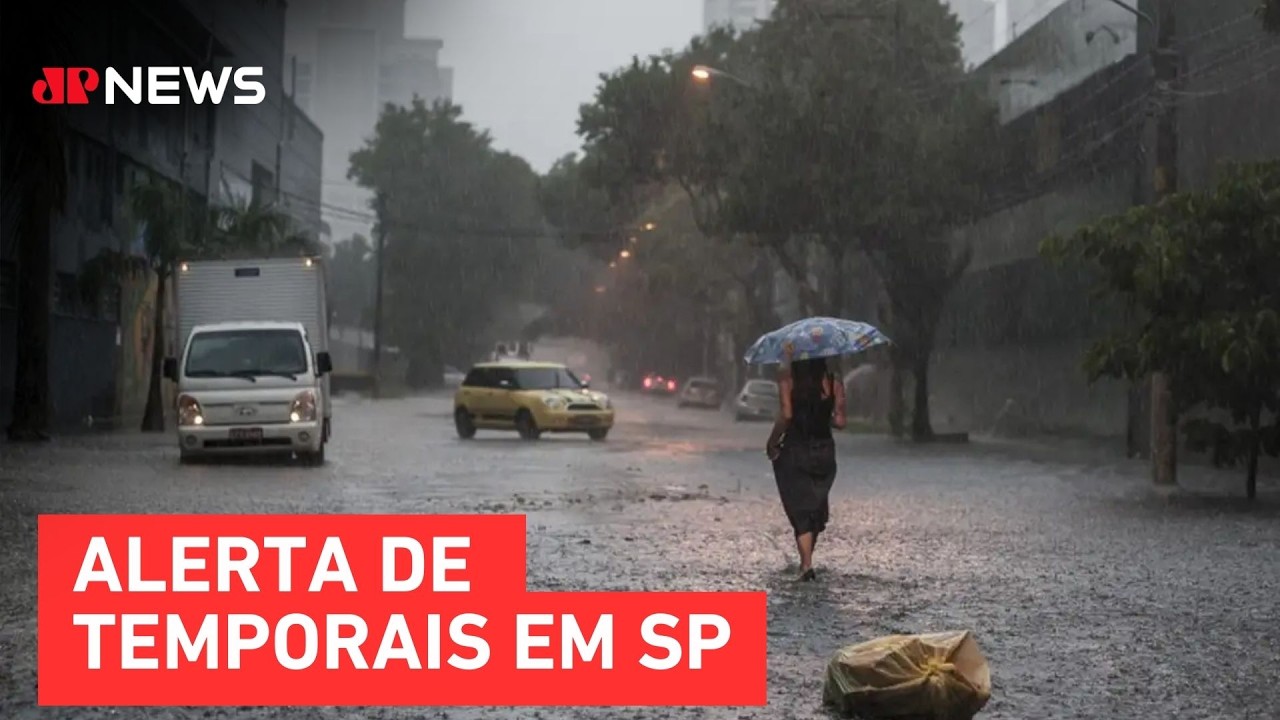 São Paulo entra em alerta com novos temporais e risco de chuva intensa