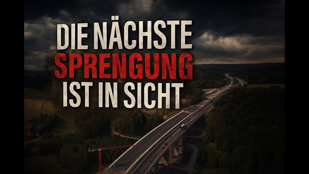 Ersatzneubau Sterbecke  A45 Lüdenscheid-Nord neu gebaut. Bauvorschritt 4k Video !not commented!