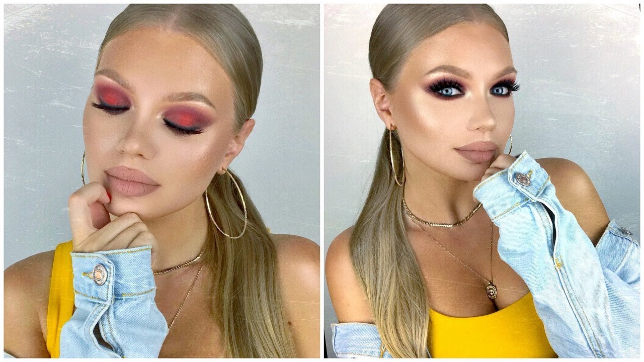 Smokey Eye Vermelho para Pálpebra Gordinha | Daria Dasha