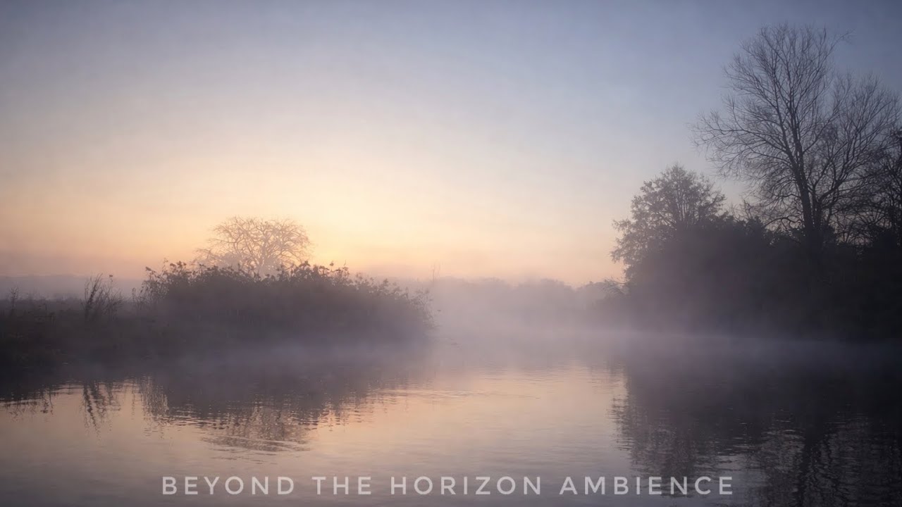 Misty river rowing pov • calm water in fog