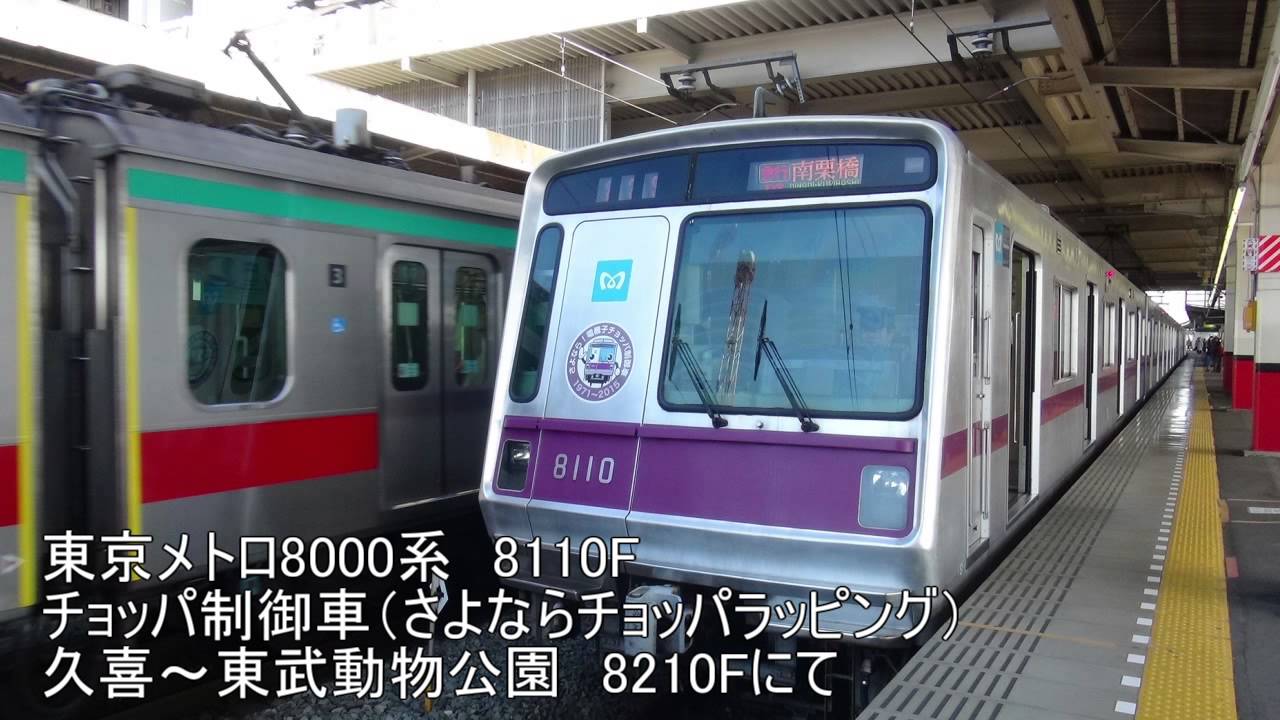 東京メトロ8000系　8110Fチョッパ制御車　走行音　久喜～東武動物公園