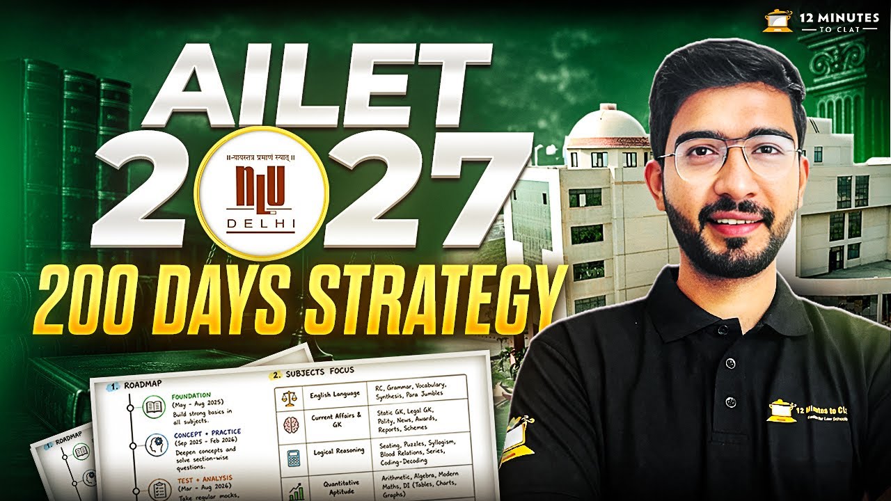 AILET 2027: 6 Months Preparation Roadmap | Complete 200 Days Strategy | Keshav Malpani