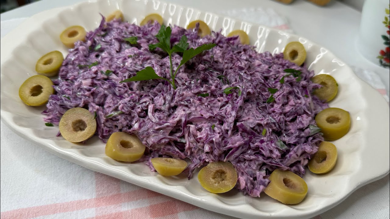 SALADA de REPOLHO ROXO FÁCIL e DELICIOSA