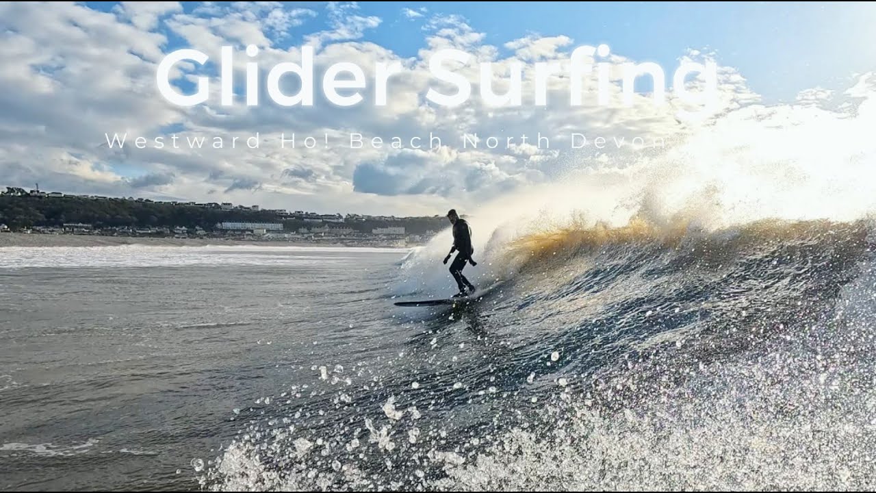 Long Rides Surfing the 10'6 Glider Longboard with Dad GoPro POV Westward Ho! North Devon