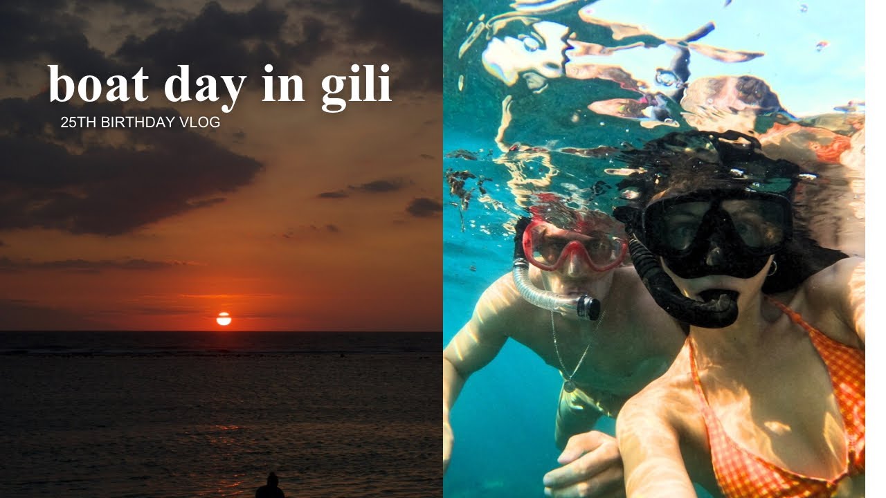 Gili Islands Vlog – Turtles, Snorkeling & Sunset Cruise