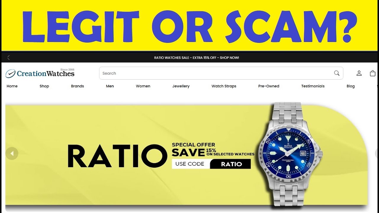 CreationWatches.com Review &ndash; Is Legit or a Scam?