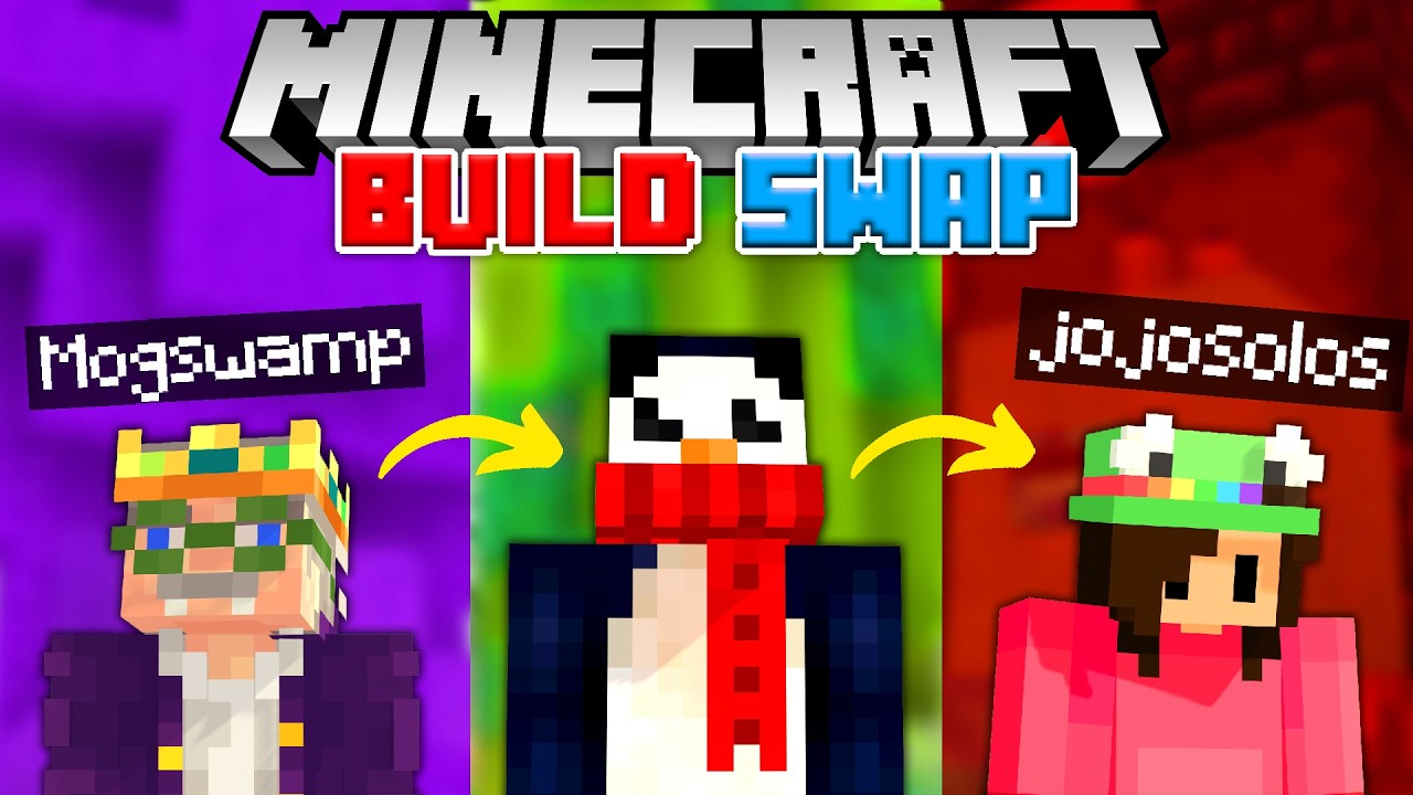 Minecraft Build Swap w/ YouTubers!