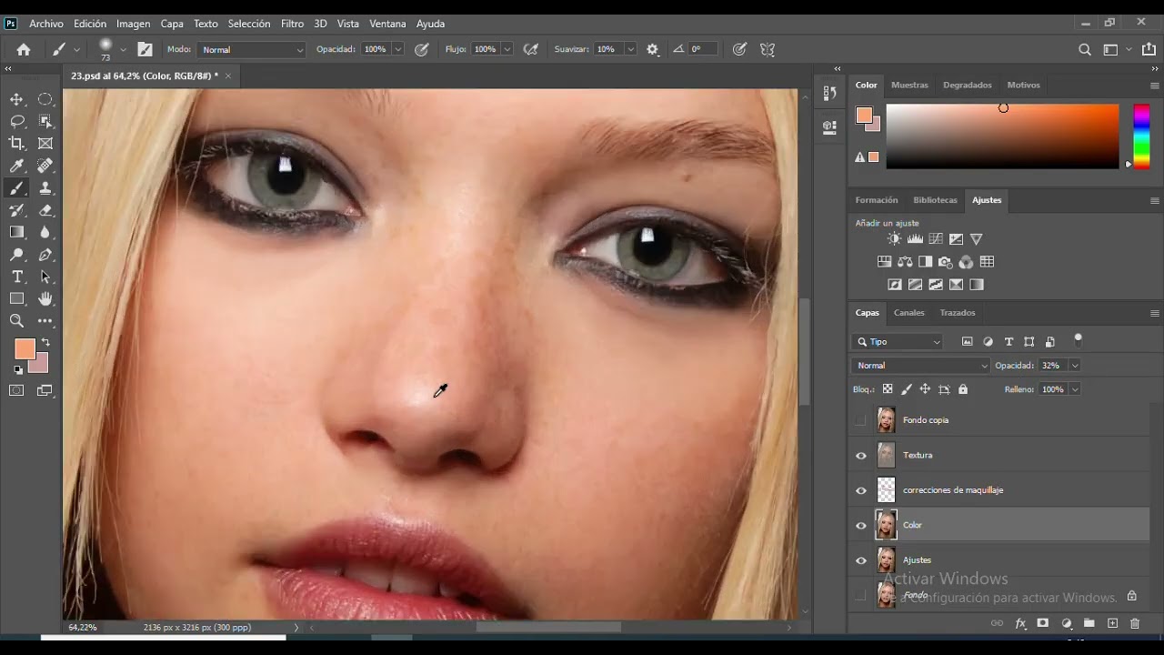Ajustes Beauty - Retoque digital. 