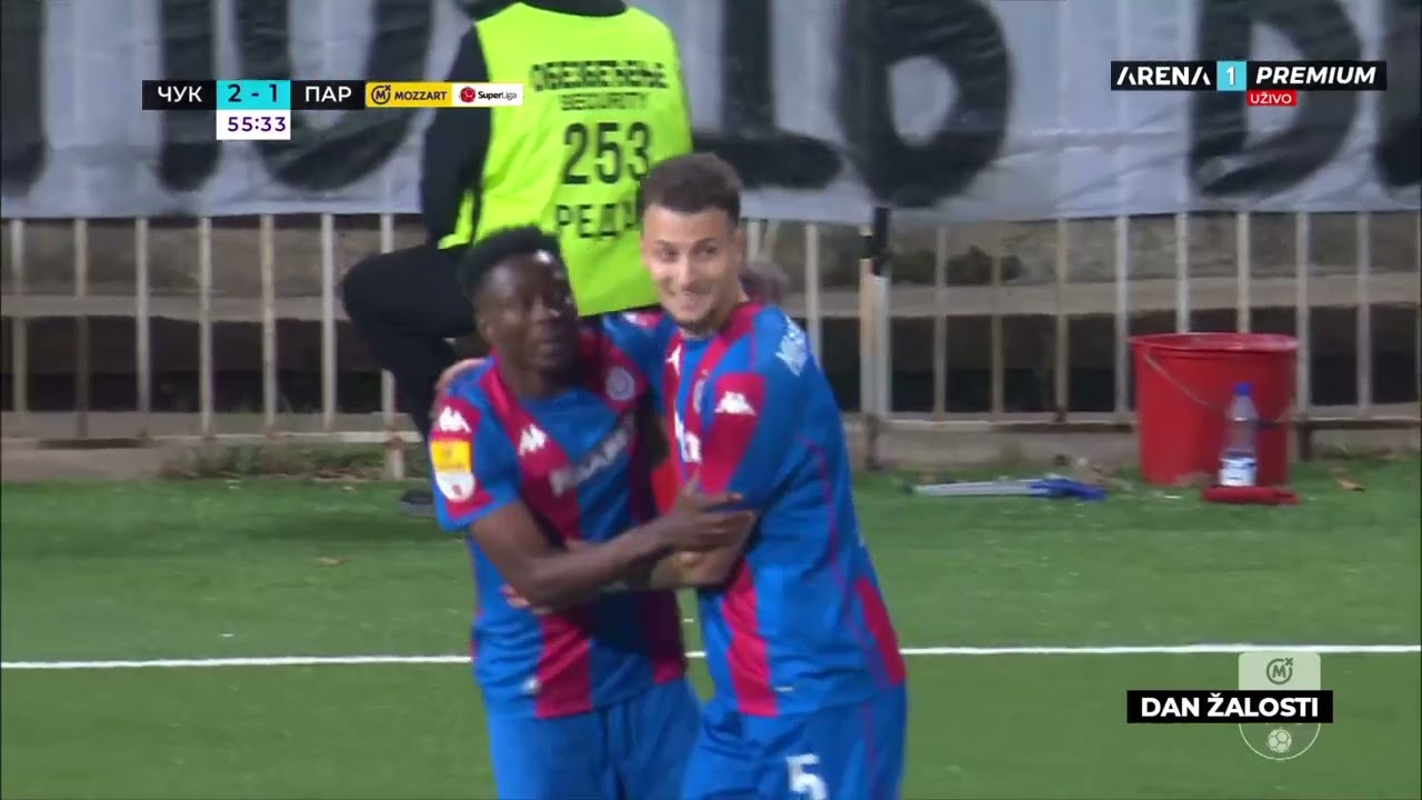 MOZZART BET SUPERLIGA (14. kolo): Čukarički - Partizan 4:1 / 01.11.2025.