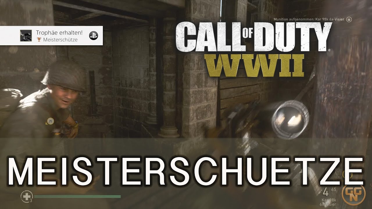Call of Duty WW 2 Guide - Meistersch&uuml;tze - Marksman Trophy Achievement