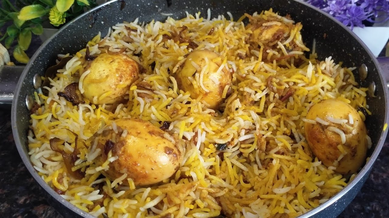 अंडा दम बिरयानी रेसिपी | How to make egg biryani in restaurant style | #biryani 