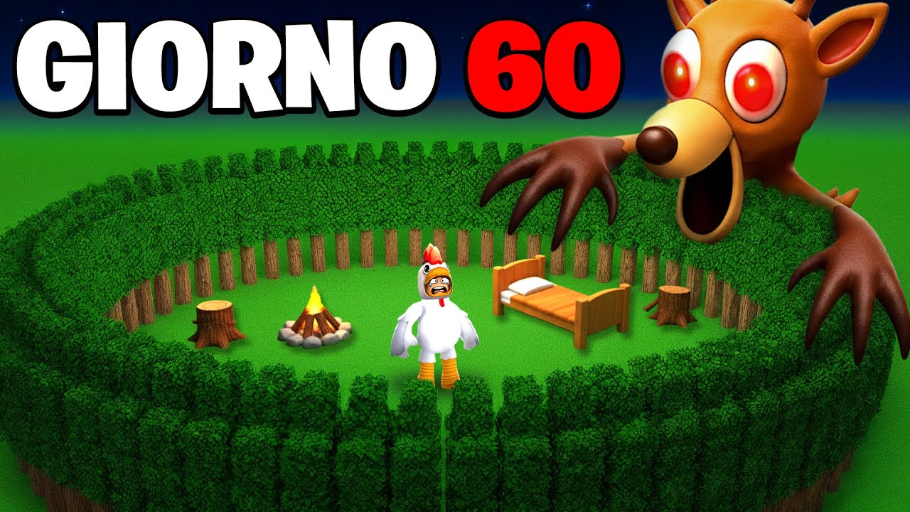 SOPRAVVIVO 99 NOTTI DA SOLO NEL BOSCO DI ROBLOX... Ep. 8