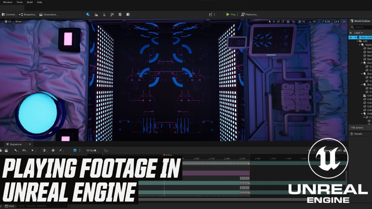 Play & Render Videos in Unreal Engine using Sequencer