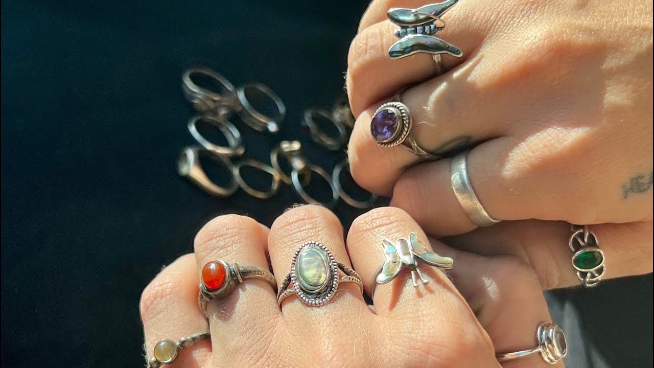 Extremely Satisfying ASMR Ring Cleaning || Sterling Silver Transformation