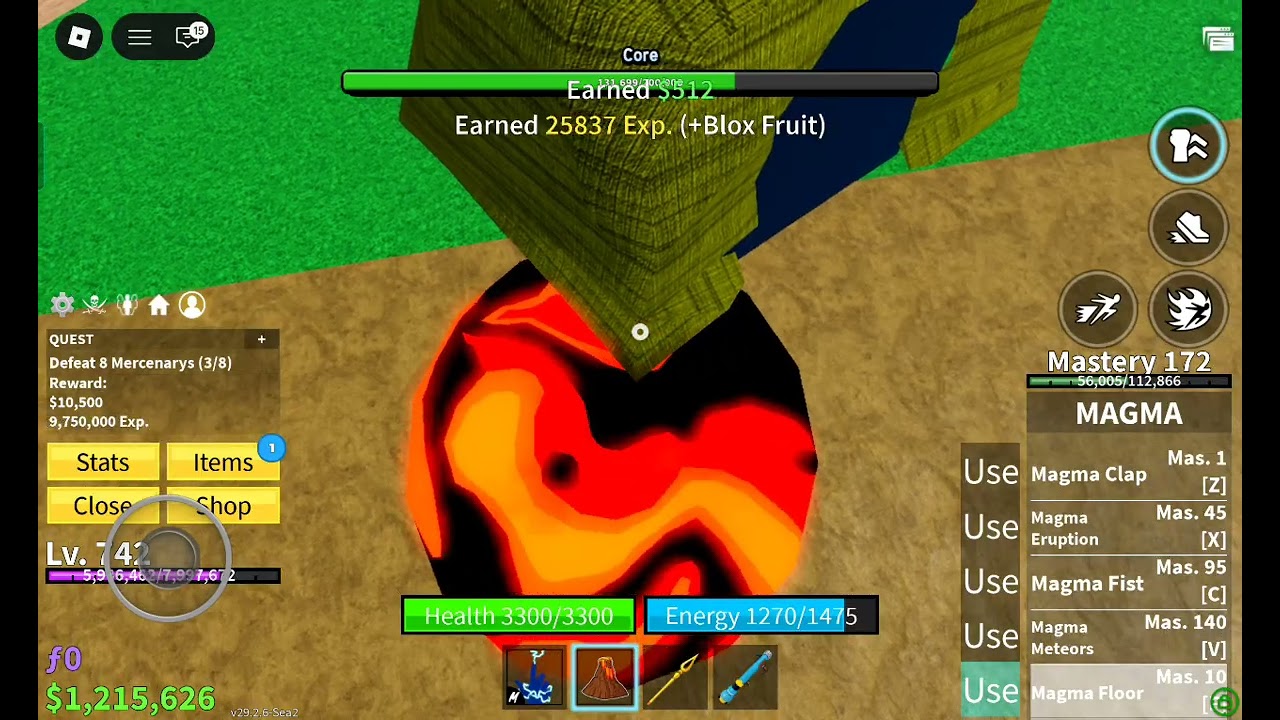 Blox fruits gameplay