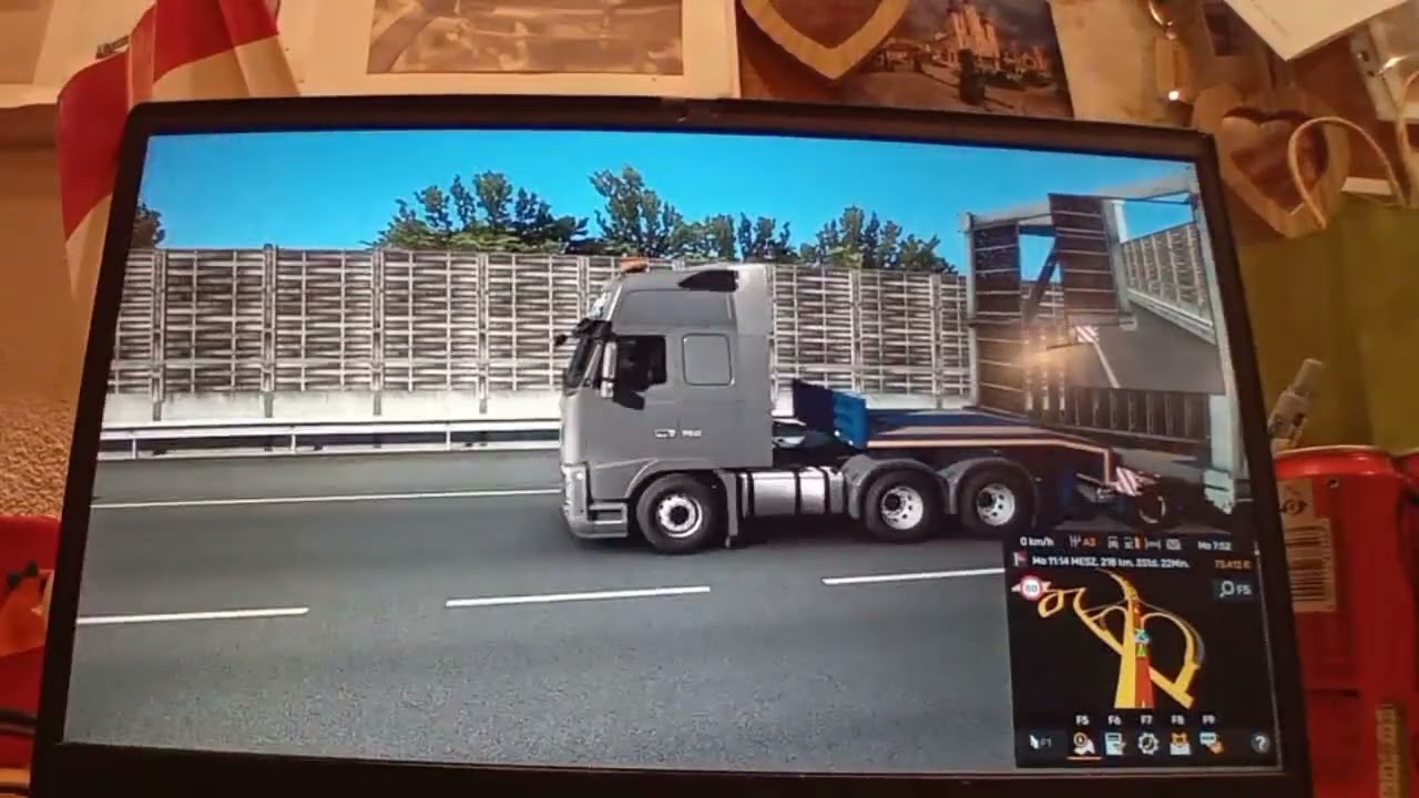 Brücktenteil Schwertransport im/ETS 2