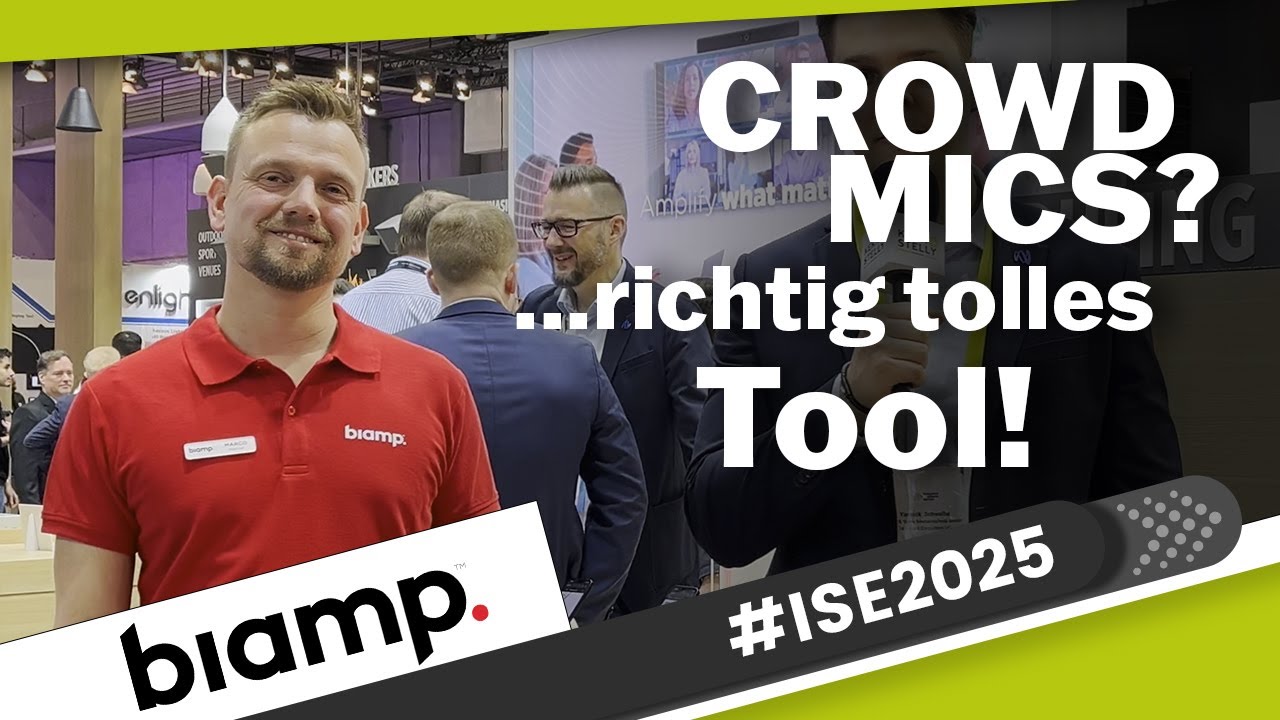 ISE2025 Biamp punktet! Die große Standführung.