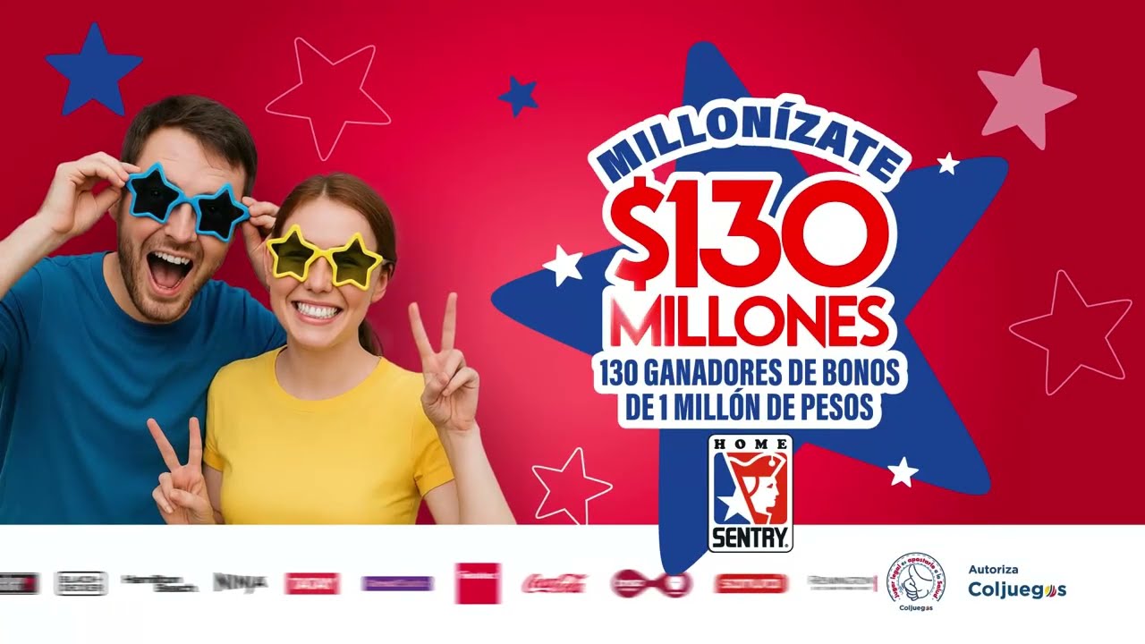 &iexcl;Aniversario Millon&iacute;zate! 130 millones de pesos en bonos - Home Sentry