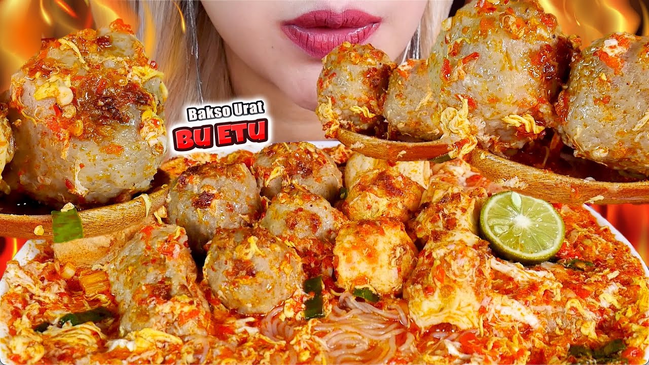 MANTULL‼️ ASMR BAKSO URAT PEDAS KOMPLIT💁🏻‍♀️💥 SPICY BEEF TENDON MEATBALL🔥