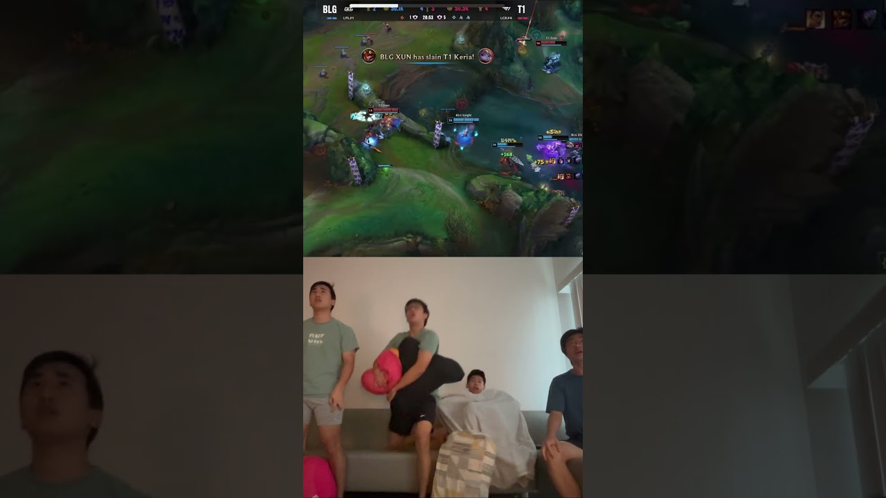 T1 Faker Game 5 Saving Play Reaction #worlds #worlds2024