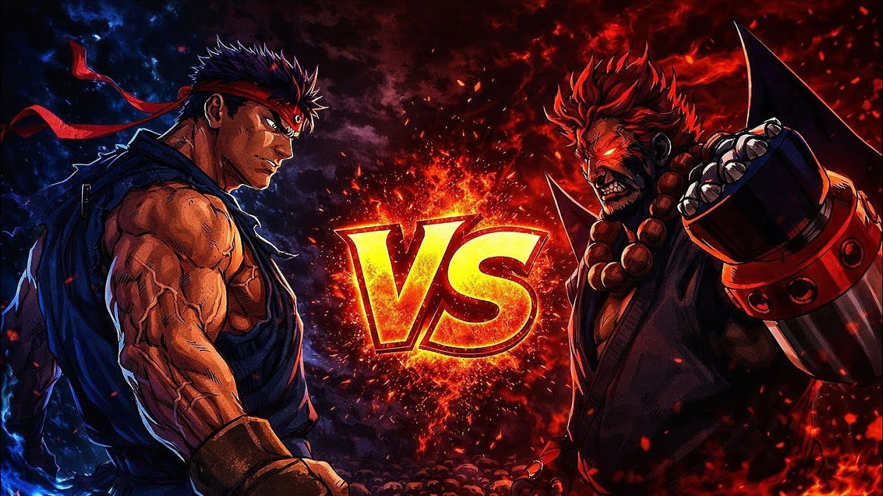 [ KOF Mugen ] Dragon Ryu vs Cyber Akuma Mk-II Epic Fight Full Battle 