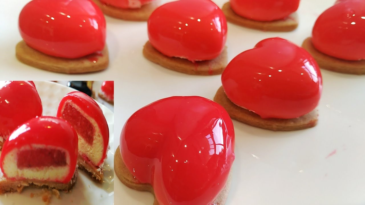 كاطو سواري راقي بموس الفانيلا وكولي فراولة وكلاصاج لامع أبهروا ضيوفكم به جديد 2018/entremet vanille