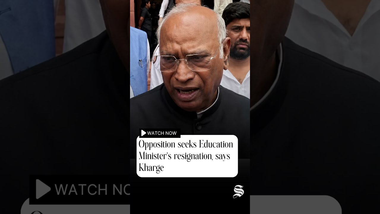 Mallikarjun Kharge demands Union Education Minister's resignation before Parliament discussion