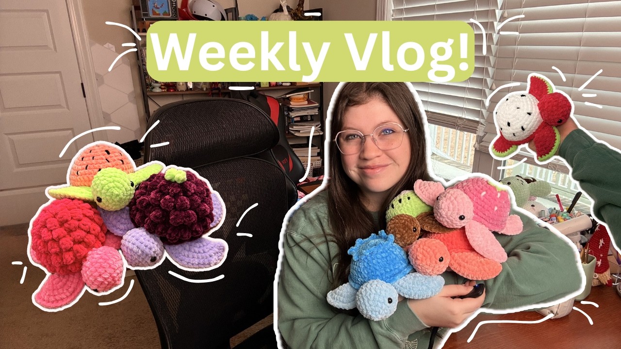 Weekly Vlog! Making a Bunch of Fruit Turtles!!