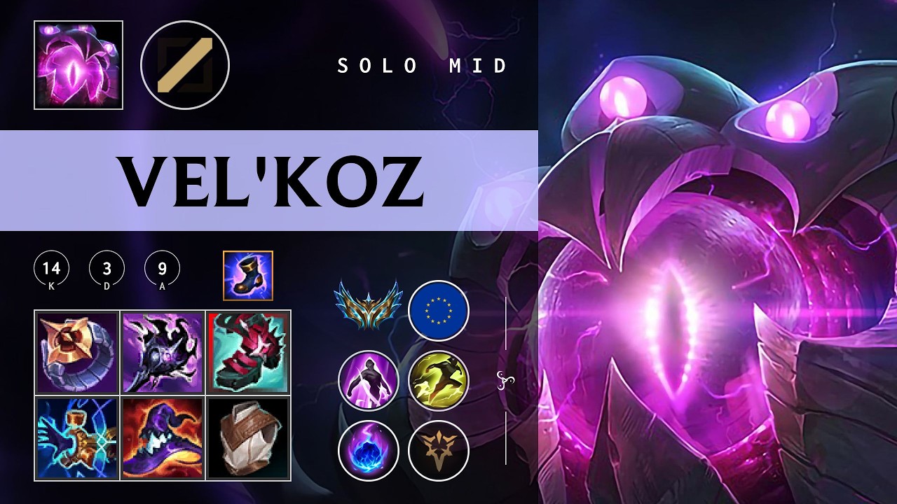 Vel'Koz Mid vs Galio - EUW Challenger Patch 26.04