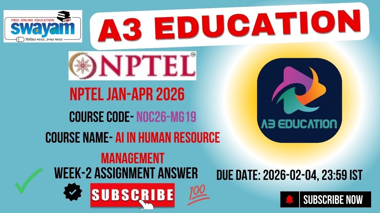 NPTEL AI in Human Resource Management Week 2 Assignment Answers | noc26-mg19