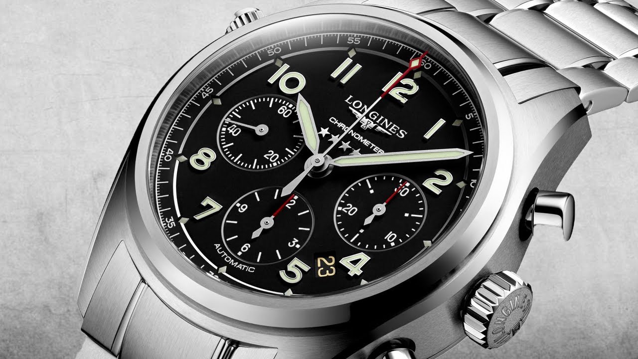 Шикарные авиаторы LONGINES SPIRIT L3.820.4.53.6
