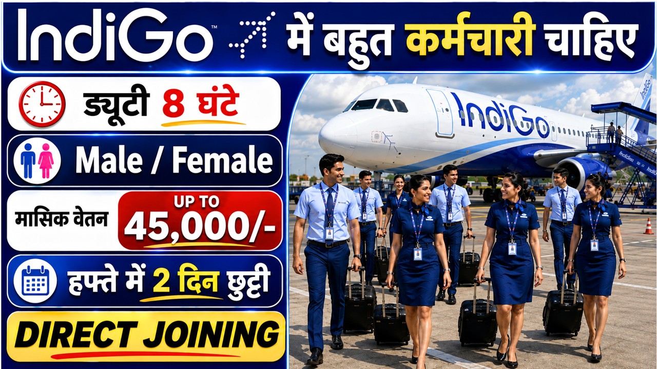 IndiGo Recruitment 2026 | Airport Job Vacancy 2026 | Airport hiring 2026 | IndiGo job vacancy 2026