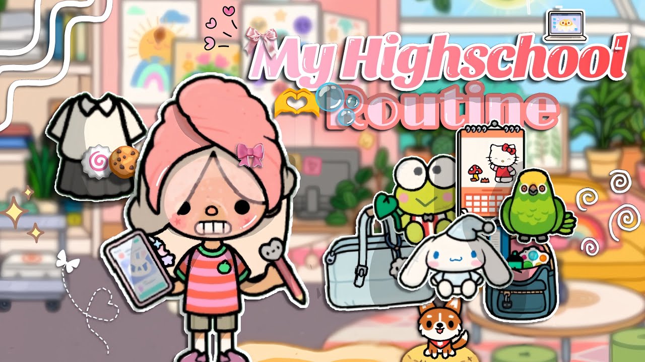 Highschool Routine part 2-🌊🩷✨🍧