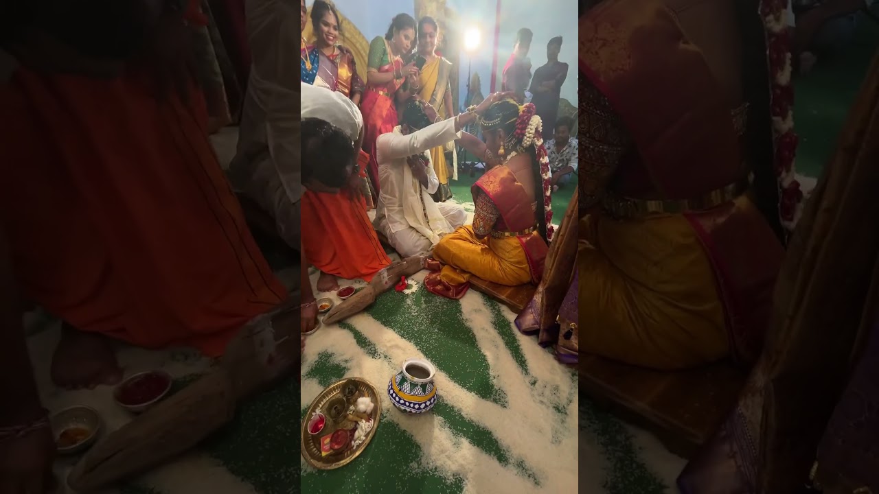 Rituals of Telugu Wedding #youtubeshorts #culture #marriage #southindian #tradition #travel