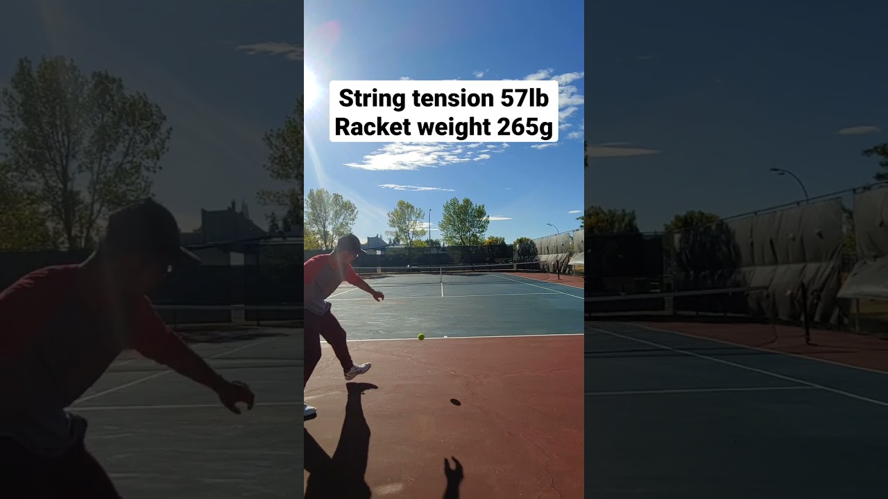 Heavy racket with low string tension = Over power -Tennis fundamentals