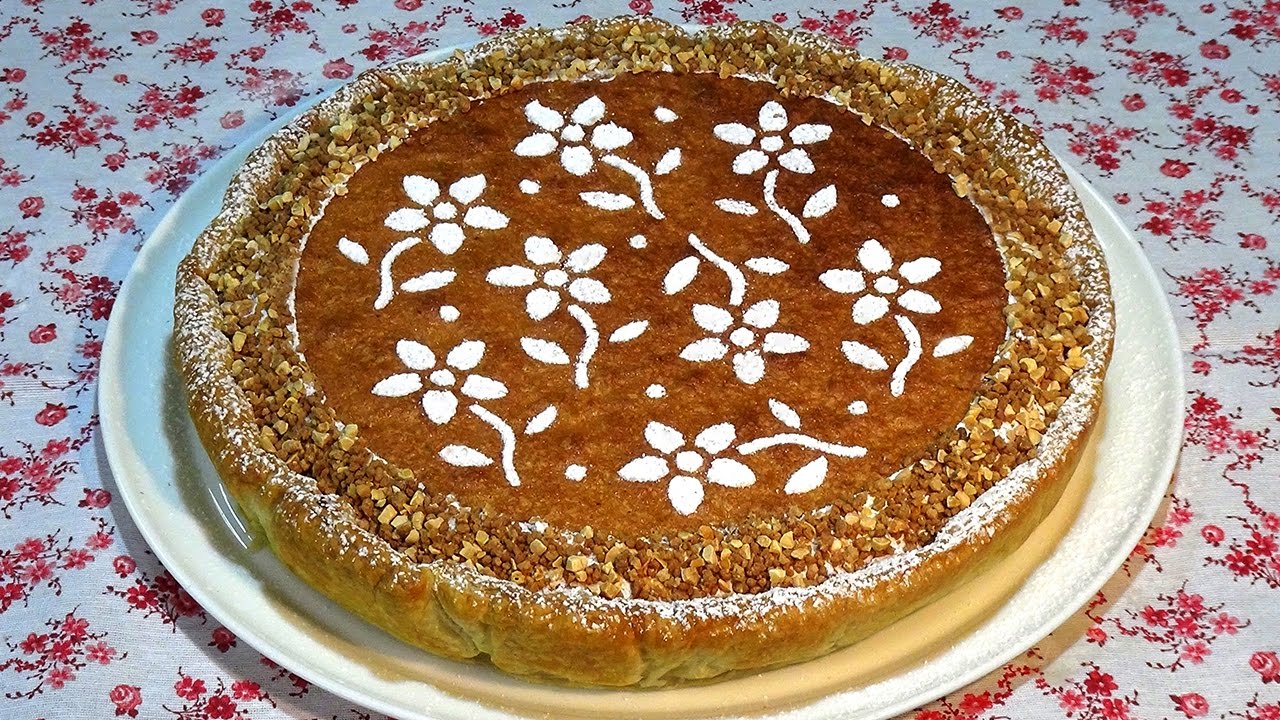 Receta Tarta ángel de almendra - Deliciosa tarta de almendras con cabello de ángel. Loli Domínguez.