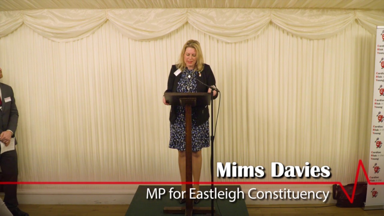Mims Davies MP Speech   CRY Parliamentary Reception