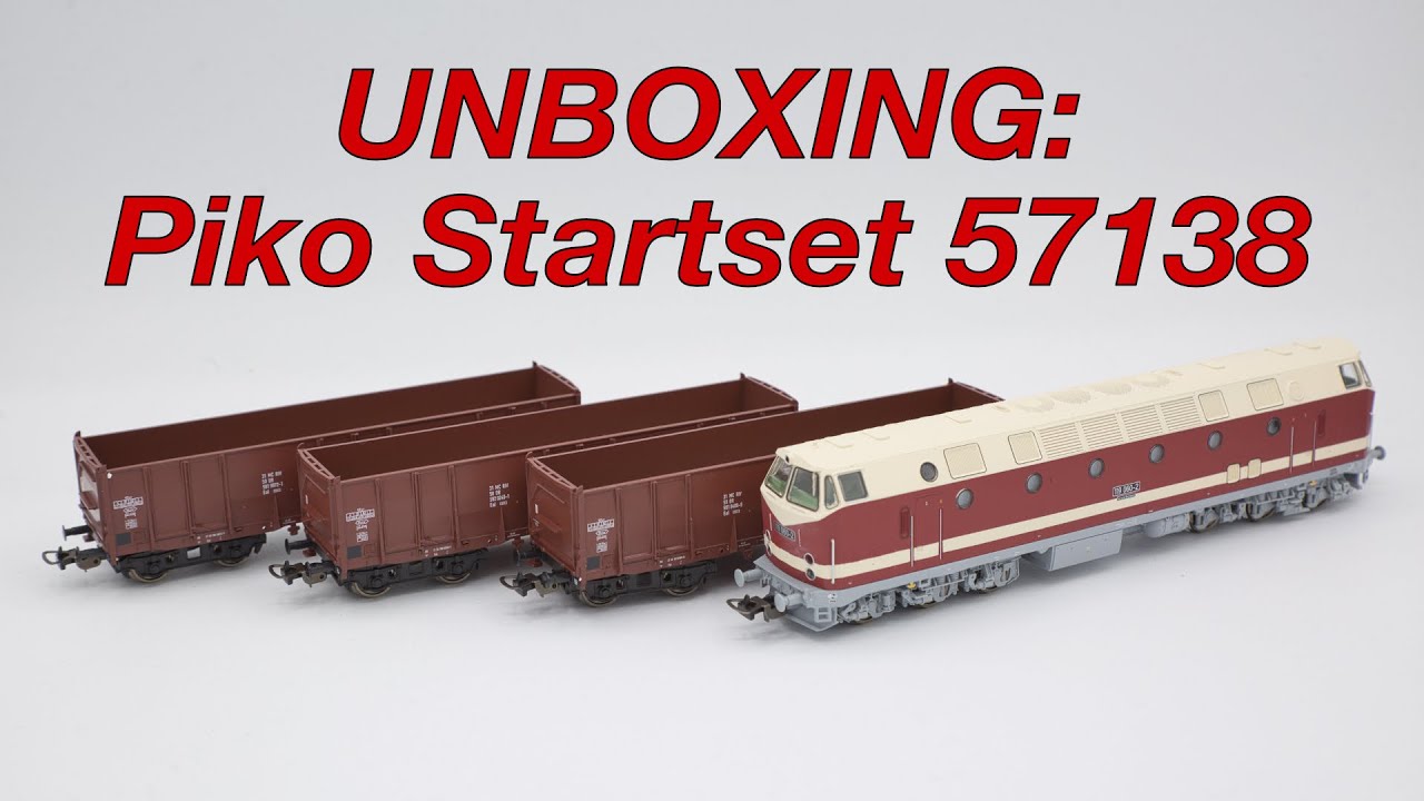 Piko Startset 57138 | BR119 + offene Güterwagen + A-Gleis | Unboxing + Test