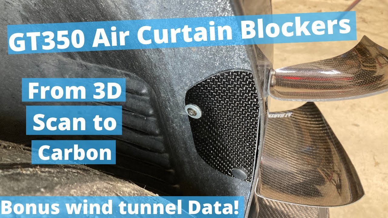GT350 Air Curtain Blockers (Wind Tunnel Data Supported)
