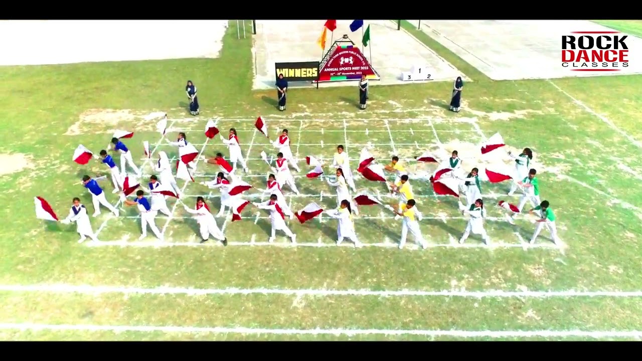 ZUMBA GROUP DRILLS WITH FLAG | SPORTS DAY 2023 | ATMPS | CHOREOGRAPHED BY SHAKEEL KHAN |
