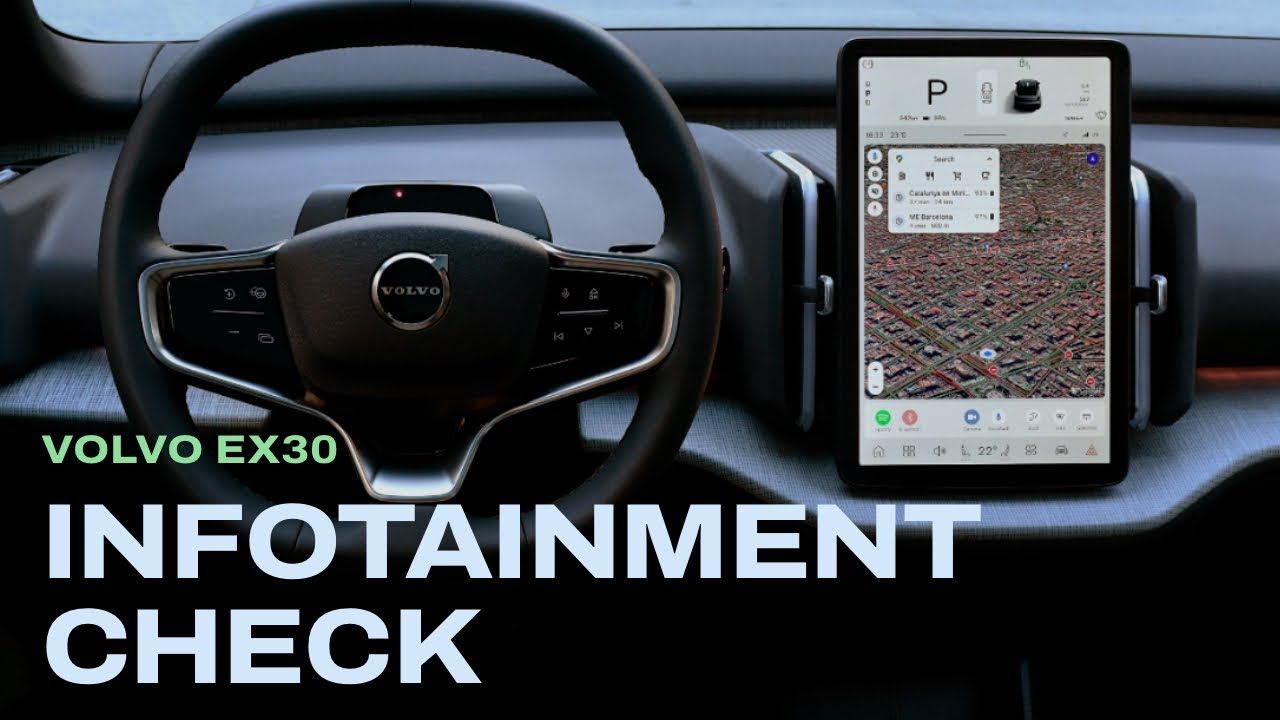 🔋 2024 Volvo EX30: Infotainment Check / 99% der Funktionen im 12,3