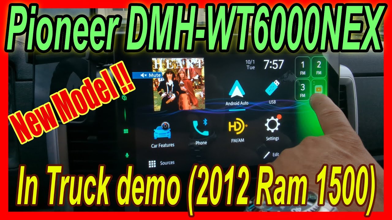 Pioneer DMH-WT6000NEX! Демонстрация в автомобиле [RAM 1500]