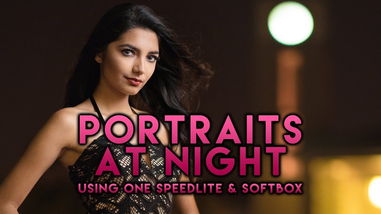 How to Shoot OCF Portraits at Night using a Speedlite & Small Softbox (ft. Sony A7RII & Sony 85GM)