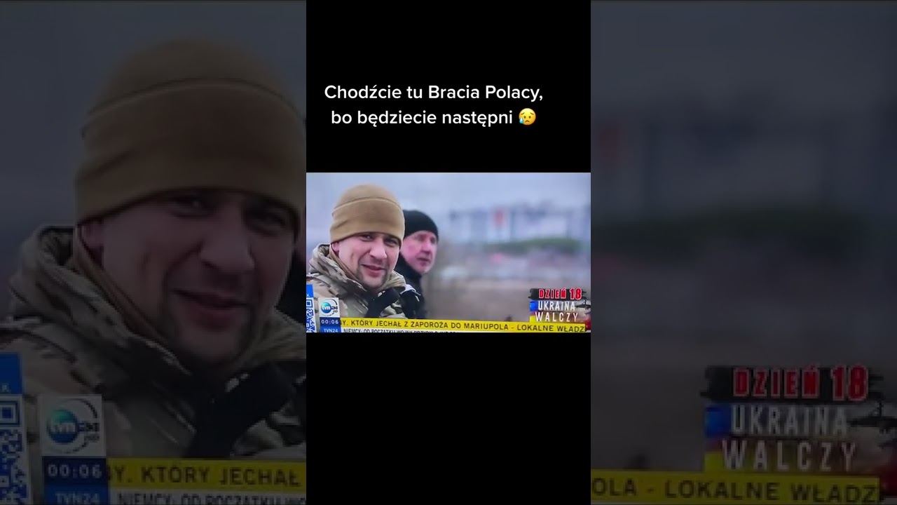 Chodzicie tu bracia Polacy #agressive #rosja #ukraina #dc #war #echo #cywile #tvn #wiadomości #info