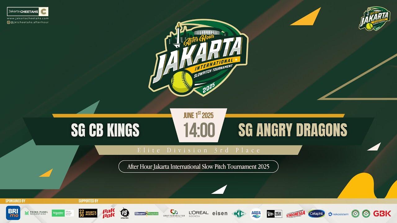 After Hour Jakarta International Slow Pitch Tournament 2025 - SG CB Kings vs SG Angry Dragons
