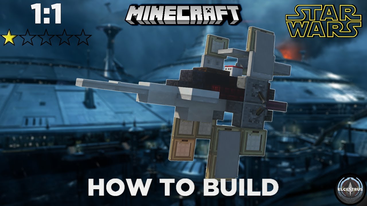 Republic V-Wing starfighter | Minecraft Star Wars tutorial