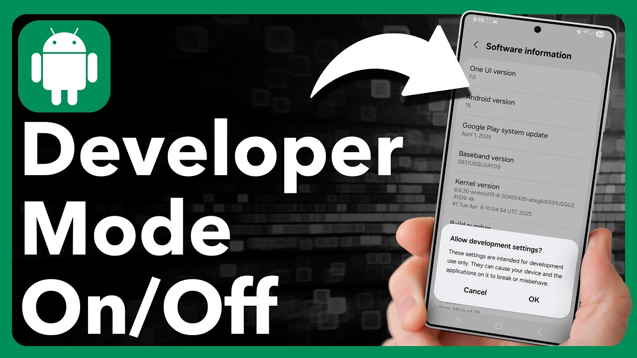How To Enable Or Disable Developer Mode On Samsung Phone